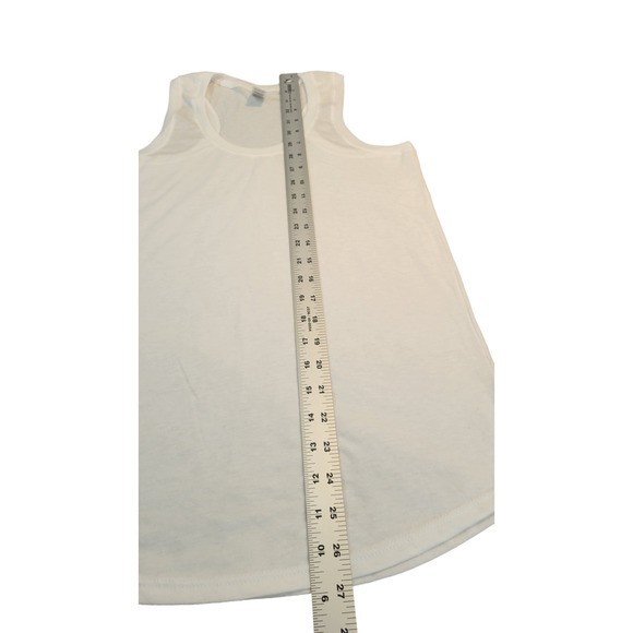 Lot of‎ 2 Small Racerback Tank Tops Sleeveless Shirts 1Red/ 1 White - Picture 9 of 11